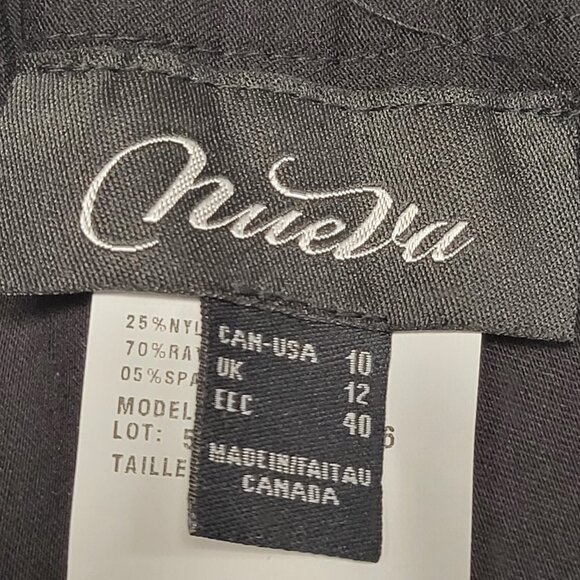NUEVA Stretchy Travelers Crease Black Pants Size 10 Size 14 - NWOT - Picture 7 of 9